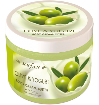Kūno kremas-sviestas „Olive and Yogurt“ 200ml