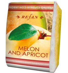 Muilas-kempinė pilingui "Melon and Apricot" 75 g